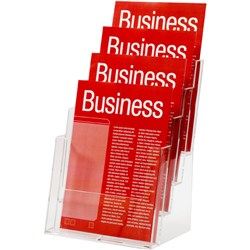 Esselte Brochure Holder A4 4 Tier Free Stand  Wall Mount 45357